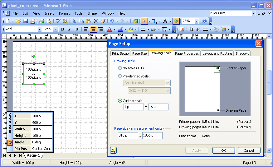 exact scale ruler